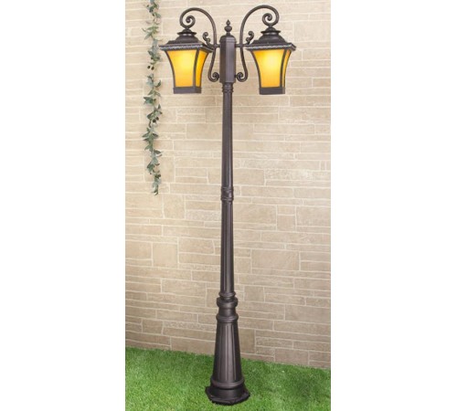 Светильник садово-парковый GLXT-1408F/2 Libra F/2 венге  a031914  Elektrostandard