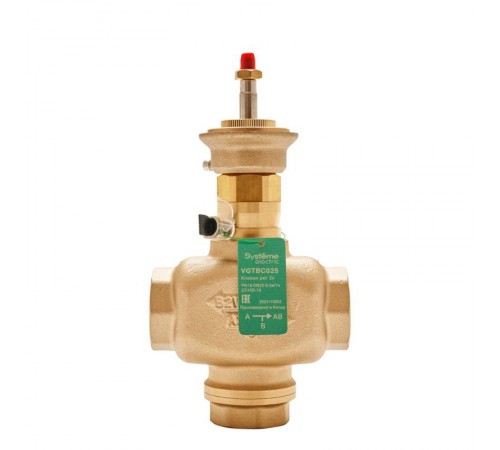 Клапан регулирующий 3-ход смес-разд резьб PN16 DN25 8,0м/ч -10...+95°С  VGTBC025  SE
