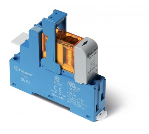 Интерфейсный модуль, электромеханическое реле; 1CO 10A; контакты AgNi; питание 125В DC (чувствит.)  483171250050SPB  Finder
