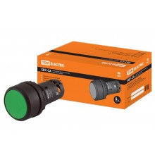 Кнопка с фиксацией SB7-CAL35 d22мм 1з+1р зеленая  SQ0746-0014  TDM