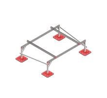 Опорная конструкция для установки оборудования TECHNORAPTOR FOOT 2000х1500 тип 2  KM-TR-F-SSEI-2000-1500-2  КМ - профиль