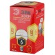 Лампа cветодиодная ECO LED P45-6W-827-E14 (диод, шар, 6Вт, тепл, E14) (10/100/4000)  Б0020626  ЭРА