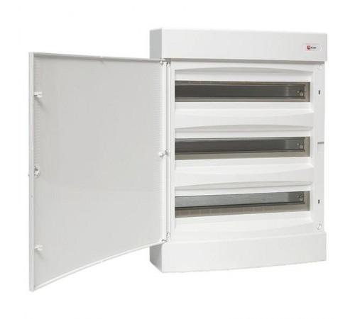 Щит распределительный навесной "Unix" белая дверь 3х18 модулей IP41 EKF PROxima  ux-3x18-nw  EKF