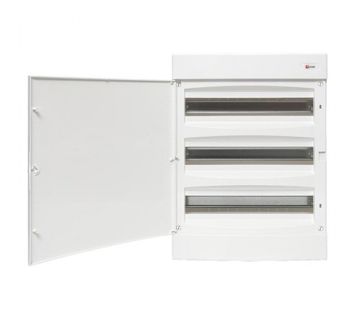 Щит распределительный навесной "Unix" белая дверь 3х18 модулей IP41 EKF PROxima  ux-3x18-nw  EKF