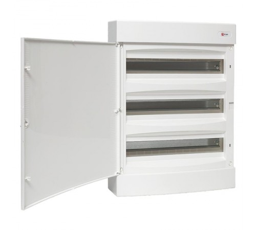 Щит распределительный навесной "Unix" белая дверь 3х18 модулей IP41 EKF PROxima  ux-3x18-nw  EKF