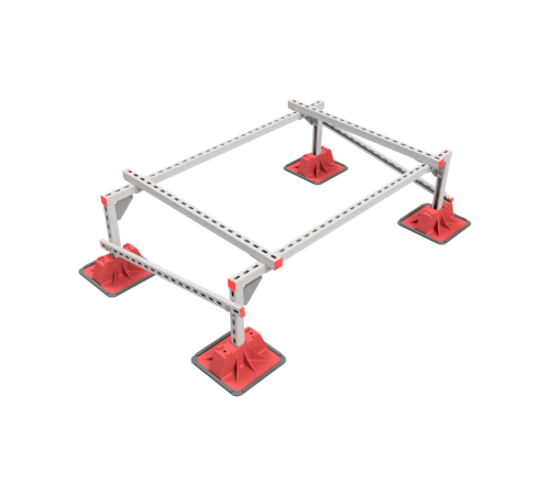 Опорная конструкция для установки оборудования TECHNORAPTOR LIGHTFOOT 1500х1000 тип 1  KM-TR-LTF-SSEI-1500-1000-1  КМ - профиль