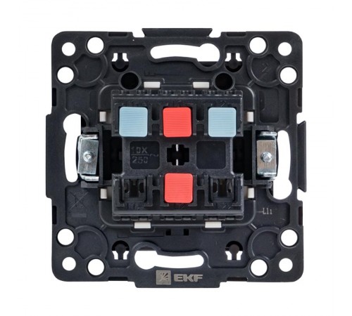 Стокгольм Механизм Выключателя 2-кл. 10А черный PROxima  EZV10-023-10  EKF