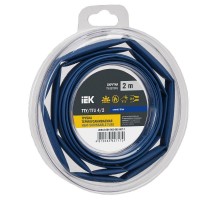 Трубка термоусадочная ТТУ нг-LS 4/2 синяя (2м/упак) IEK  UDR12-004-002-002-K07-T  IEK