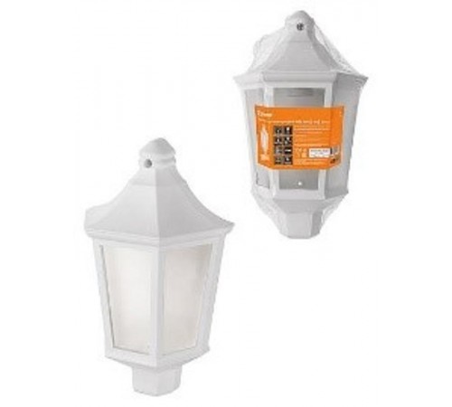 Светильник садово-парковый НБУ 06-60-003 настенный, пластик, расс. поликарбонат, белый   SQ0330-1401  TDM