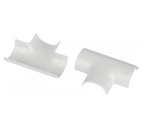 Т-образный угол  T-KK-30-13-FW для полукруглого кабель-канала белый 30х13мм 2шт/комплект  Б0064966  ЭРА