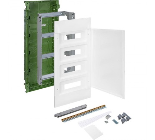 Practibox S Пластиковый щиток Встраиваемый (в полые стены) 4X12 Белая дверь  135564  Legrand