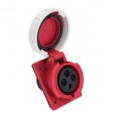 Розетка стационарная внутренняя угловая 4142 3Р+РЕ 16А 380В IP67 EKF PROxima  ps-4142-16-380  EKF