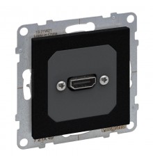 SUNO Розетка HDMI с предварительно подключенным разьемом. Цвет "Антрацит"  721449  Legrand
