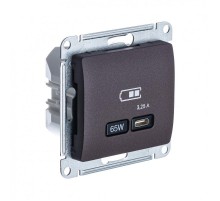 Glossa Шоколад USB Розетка тип-C 65W высокоскор.заряд. QC PD  GSL000827  SE
