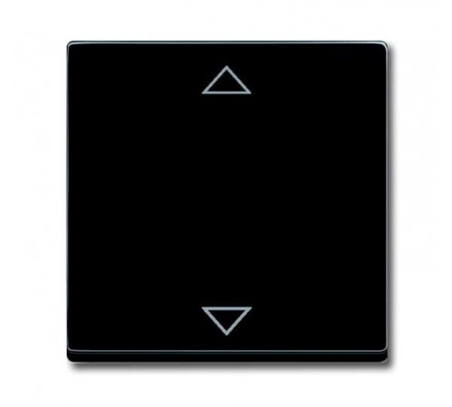 Клавиша для механизма выключателя жалюзи 6411 U, 6411 U/S, 6418 U, реле 6402 U, Future/Axcent/Carat/Династия, черный бархат  2CKA006430A0386  ABB