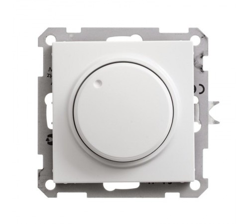 W59 Белый Светорегулятор (диммер) поворотный 400Вт 230В механизм  SR-5S3-1-86  SE