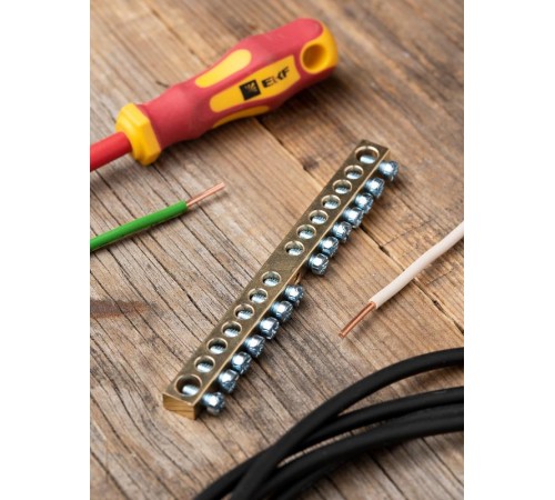 Шина "0" PE 63.14 (латунь) EKF PROxima  sn0-63-14  EKF