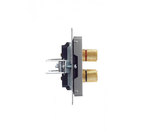 BRITE АудиоРозетка 4-местная РА10-БрС сталь  BR-S40-K46  IEK