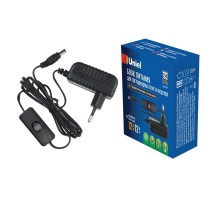 Блок питания для светодиодов с вилкой UET-VPA-012A20 12 Вт, 12В, IP20  06313  Uniel