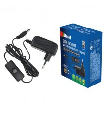Блок питания для светодиодов с вилкой UET-VPA-012A20 12 Вт, 12В, IP20  06313  Uniel