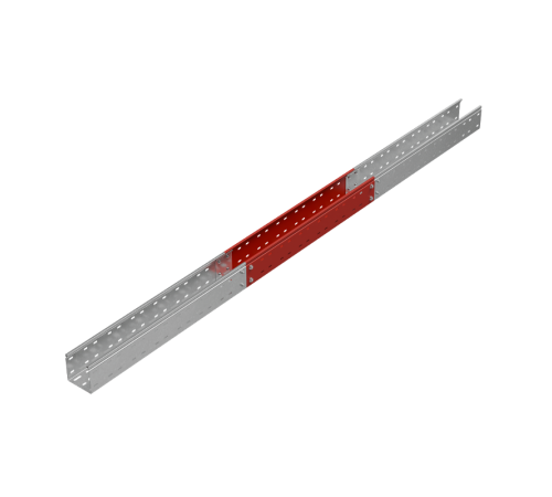 Лоток перф. 100х100х0,8 L2500 мм "Стандарт ПЛЮС" INOX304  LPEplus100-100-0.8-2500 INOX304  КМ-Профиль