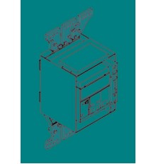 Комплект силовых выводов фиксированной части ES E1.2 W FP 3шт  1SDA073955R1  ABB