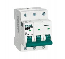 Выключатель автоматический без теплозащиты трехполюсный ВА-103М 3P 40А характеристика D 6кА  12560DEK  Dekraft