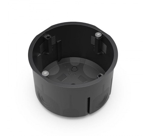 Коробка установочная двухкомпонентная для сплошных стен черная 68х47 (8шт/уп)  60-0710-9005См  Промрукав