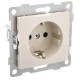 Bravo Розетка 1-ой с/з с з/ш, СУ , 16А, 250В, беж  С10Р4-003  GUSI Electric