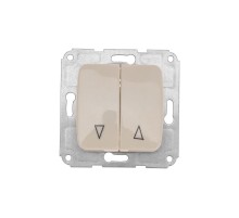 Выключатель для жалюзи 2кл с/у 10А мех. беж DEA   KR-78-0239  Kranz
