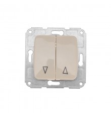 Выключатель для жалюзи 2кл с/у 10А мех. беж DEA   KR-78-0239  Kranz