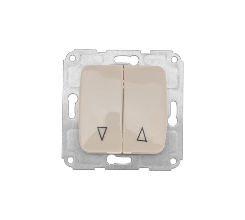 Выключатель для жалюзи 2кл с/у 10А мех. беж DEA   KR-78-0239  Kranz