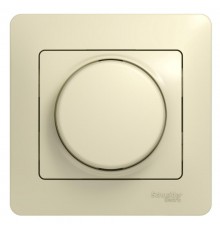 Glossa Бежевый Светорегулятор (диммер) поворотный, 300Вт (в сборе с рамкой)  GSL000234  SE