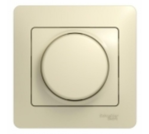 Glossa Бежевый Светорегулятор (диммер) поворотный, 300Вт (в сборе с рамкой)  GSL000234  SE