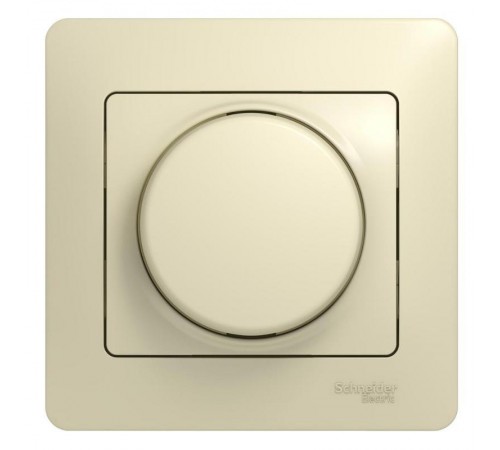 Glossa Бежевый Светорегулятор (диммер) поворотный, 300Вт (в сборе с рамкой)  GSL000234  SE
