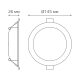 Светильник  Basic Downlight круг 12W 1000m 4000K 170-260V IP20 145*26 белый LED 1/60  9030420212  Gauss
