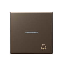 клавиша с символом звонок с линзой, мокка  A590KO5KMO  Jung