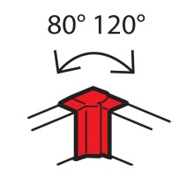 Внутренний изменяемый угол - от 80° до 120° - для кабель-каналов Metra 130x50  638041  Legrand