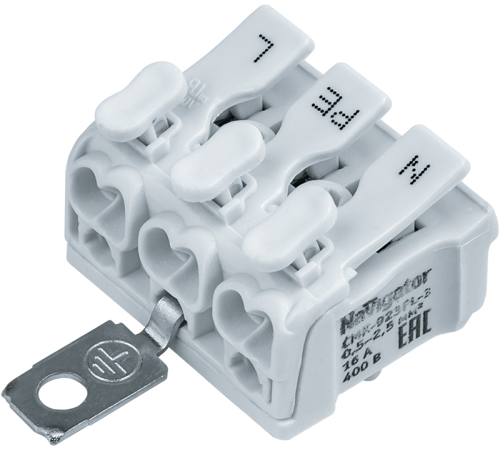 Клеммы монтажные 61 692 NTC-CMK-923PLG-3-50 (50 шт/упак) 61692 Navigator