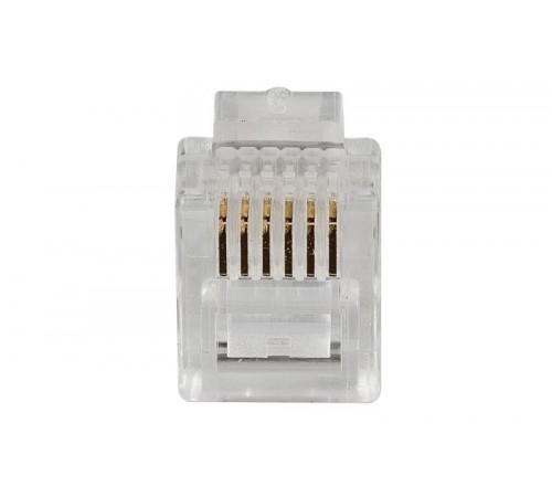 Разъём RJ12 UTP для кабеля кат.3, 6P6C  CS3-1C3U  ITK
