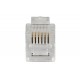 Разъём RJ12 UTP для кабеля кат.3, 6P6C  CS3-1C3U  ITK