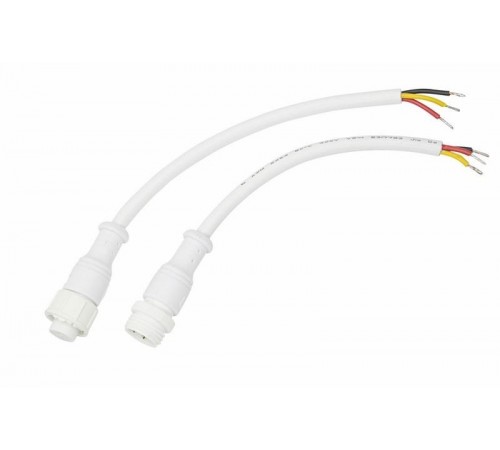 Соединительный кабель (3pin) герметичный (IP67) 3х0.5 мм 300 V белый  11-9530  REXANT