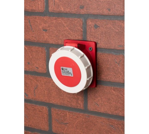 Розетка стационарная внутренняя угловая 4252 3Р+РЕ+N 32А 380В IP67 EKF PROxima  ps-4252-32-380  EKF