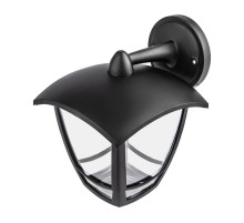 Светильник садово-парковый 4-гранный черный настенный вниз E27 IP44(У1) НБУ 07-40-002 "Дели 2" (8/48  Б0051186  ЭРА