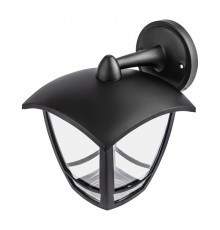 Светильник садово-парковый   ДБУ 07-8-002 Дели 2 черный 4 гранный настенный IP44 светодиодный 8Вт 3000K   Б0064297  ЭРА