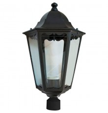 Светильник садово-парковый 6203 100W 230V E27 195*195*360мм черный ДИАМЕТР ОСНОВАНИЯ 45 ММ  11068  FERON