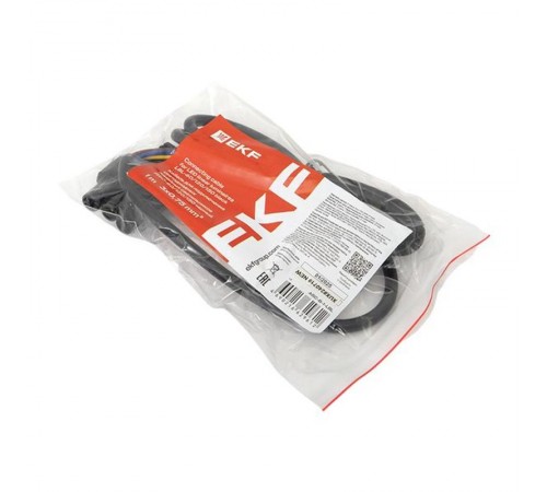 Кабель для подключения светодиодных линейных светильников ДБО-60/120/150 черный 1 метр 3x0,75 мм2  ASC-B-1-LBL  EKF