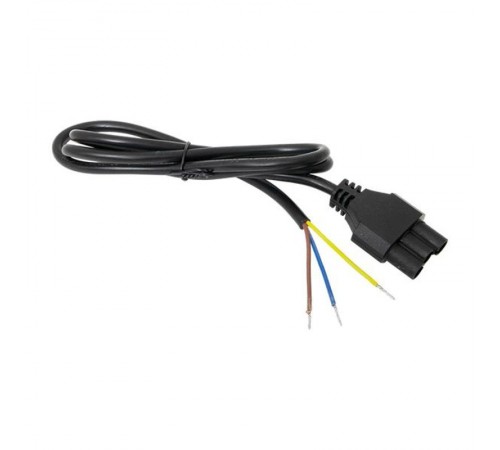 Кабель для подключения светодиодных линейных светильников ДБО-60/120/150 черный 1 метр 3x0,75 мм2  ASC-B-1-LBL  EKF