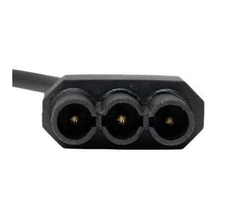 Кабель для подключения светодиодных линейных светильников ДБО-60/120/150 черный 1 метр 3x0,75 мм2  ASC-B-1-LBL  EKF