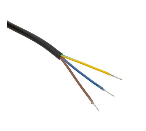 Кабель для подключения светодиодных линейных светильников ДБО-60/120/150 черный 1 метр 3x0,75 мм2  ASC-B-1-LBL  EKF